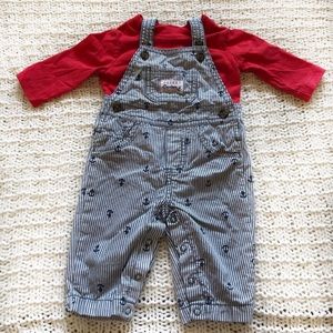 Nautical overalls set